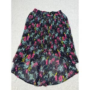 Kimchi Blue Womens Size S Floral Pleated High Low Skirt